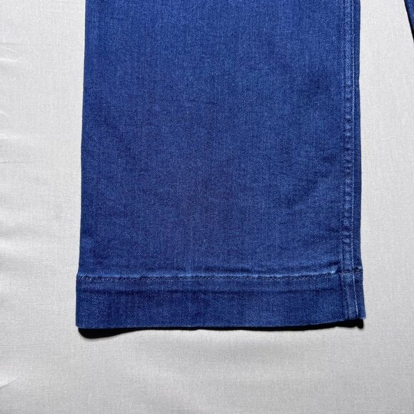 Maeve Anthropologie The Colette Jeans Womens 25P Blue High Rise Wide Leg Cropped - Picture 4 of 15